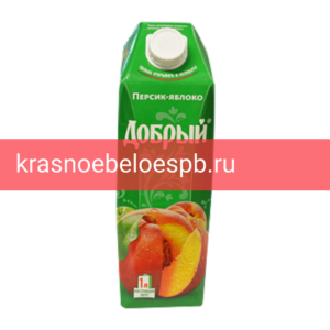 Нектар "Добрый" Персик-Яблоко 1 л