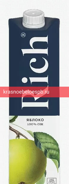 Сок Rich яблочный осветленный 1 л