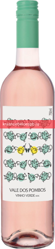 Вино Vale Dos Pombos полусухое розовое 0.75 л