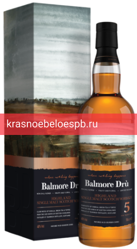 Виски Balmore Dru Highland Single Malt Scotch Whisky 5 YO 0.7 л