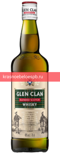 Виски GLEN CLAN Blended Scotch Whisky 0.7 л
