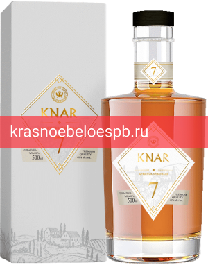 Коньяк Knar Brandy 7 y.o. в подарочной упаковке 0.5 л