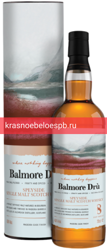 Виски Balmore Dru Speyside Single Malt Scotch Whisky 8YO madeira cask 0.7 л