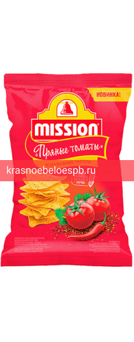 Чипсы кукурузные MISSION со вкусом томатов 90 гр