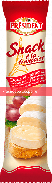 Сыр мягкий с белой плесенью President Snack a la Francaise 60%