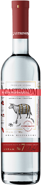 Водка Gastronom Купаж №7 К мясным блюдам 0.5 л