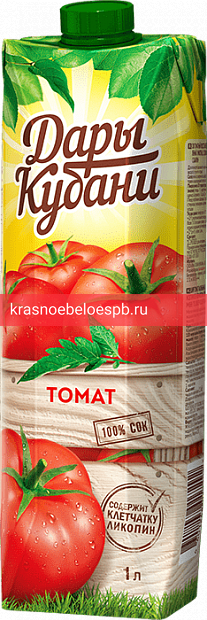 Сок томатный с мякотью Дары Кубани 1 л