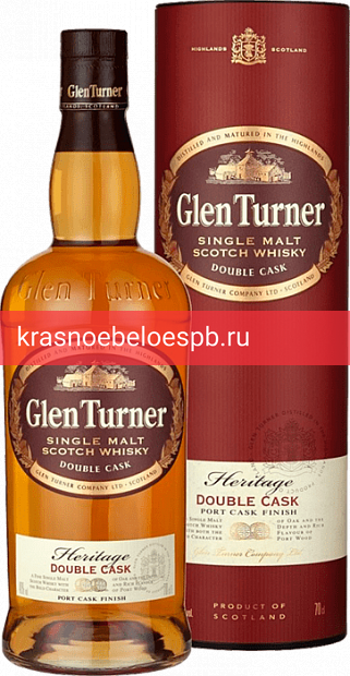 Виски Glen Turner, Heritage Double Wood, в подарочной упаковке 0.7 л
