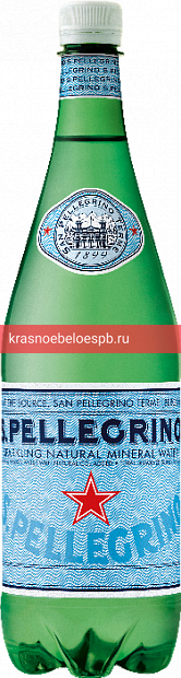 Минеральная вода Sanpellegrino газированная 1 л